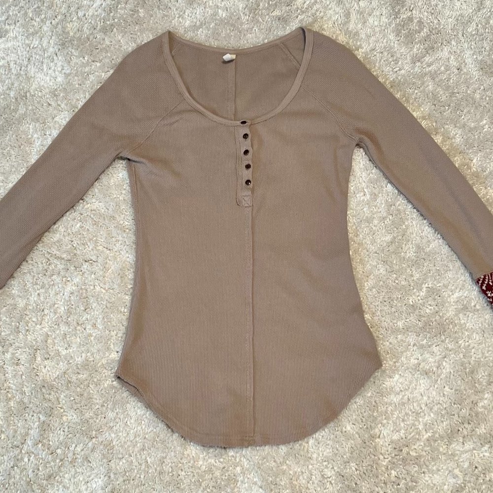 Free People Large Henley  Thermal